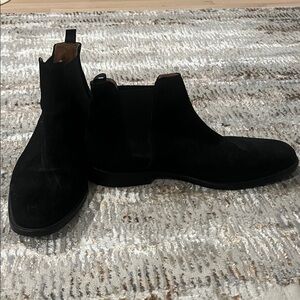 Aldo Men's Black Suede Ankle Boots